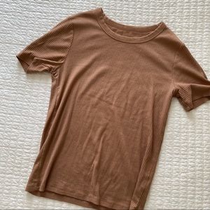 a new day ribbed t-shirt